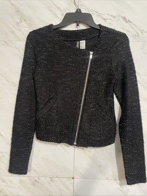 Divided HM Women's Long-Sleeve zip-up knit jacket Size XS