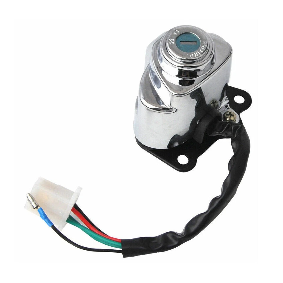 Set Ignition Switch Fuel Gas Cap Seat Helmet Lock w/ 2x Keys For Honda VTX1300C Foto 4 de 4