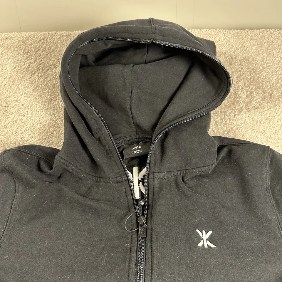 Onepiece Jumpsuit Unisex M black Hoodie Zip Up Long Sleeve - Image 4 of 4