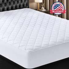 Protector de colch n acolchado y ajustable, tama o Queen