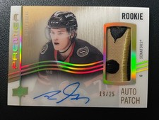 23-24 Premier Hockey Acetate Rookie Auto Patch Horizontal Gold Ridly Greig #/25