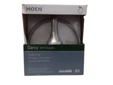 MOEN MY1586BN Darcy Towel Ring with Press and Mark in Brushed Nickel NEW