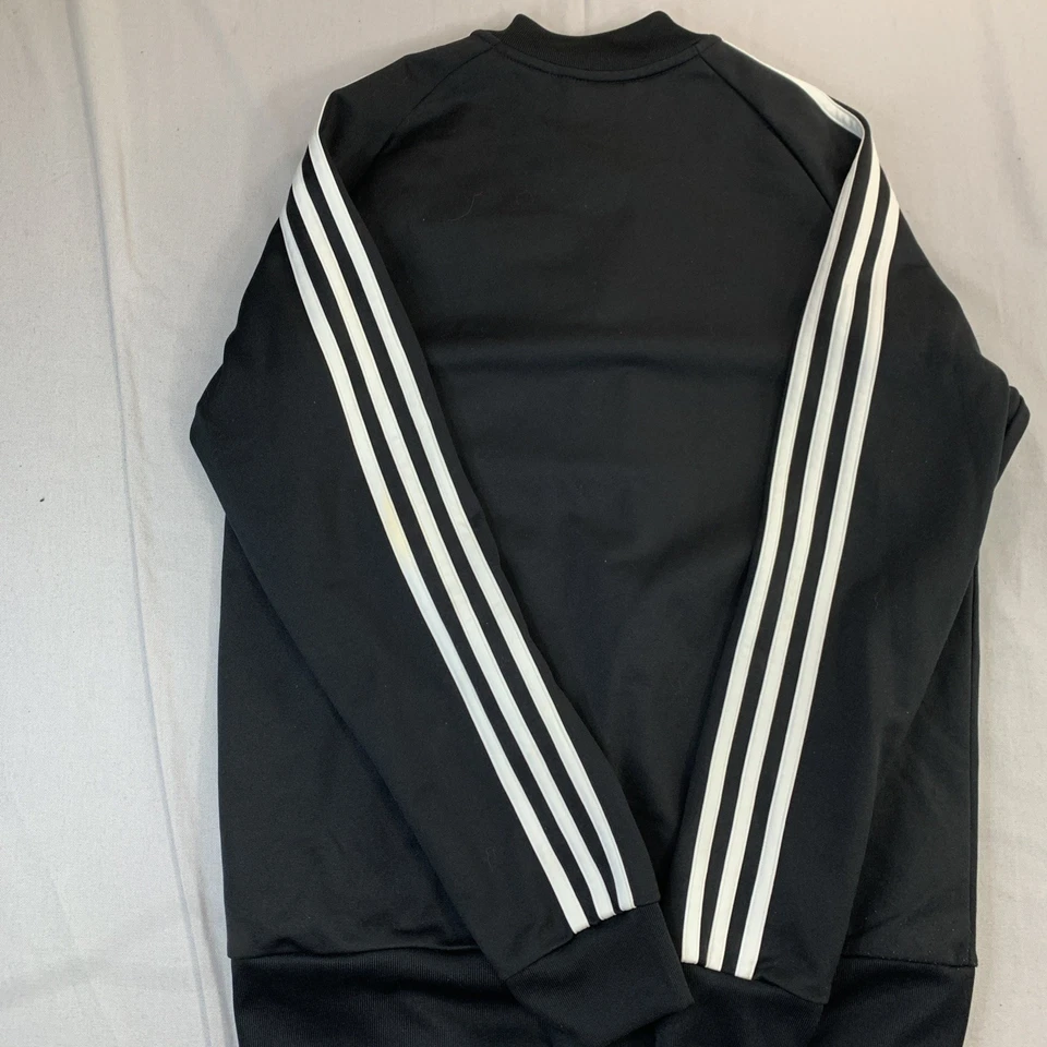 Adidas Women’s Vintage Trifoil Black Zip Track Jacket Three White Stripes L  - Image 4 of 4
