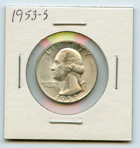 *1953-S Silver Washington Quarter, nice Uncirculated condition*