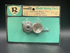 RussKit 724-120 Rear Road Wheels ExtraWide  15" 4-40 Set Screw Vintage Slot Car 