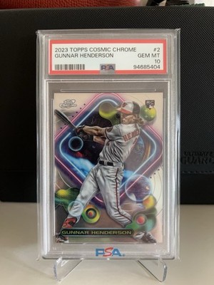 2023 Topps Cosmic Chrome Gunnar Henderson Rookie PSA 10 Baltimore Orioles