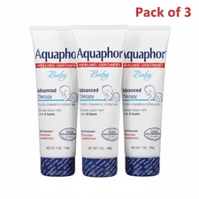 Aquaphor Healing Ointment Baby Advanced Therapy 7 oz - Pack of 3, EXP - 03/27
