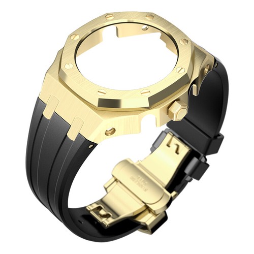 For Casioak GA2100/2110 Mod Kit 4rd Gen Royal Oak Metal Bezel Case Rubber Strap - Picture 28 of 66