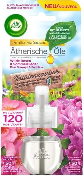 3Xair Wick DuftöLflakon NachfüLler 19Ml Wilde Rosen & Sommerflieder BlüTenzauber-image