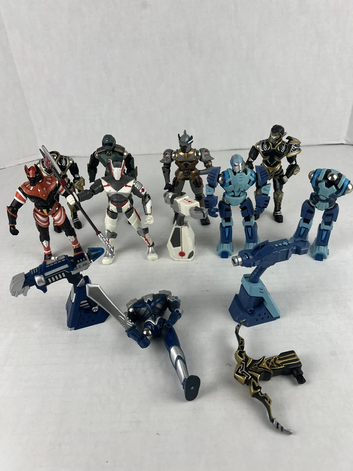 MEGA BLOKS 2005-07 MAG WARRIORS MAGNETIC ACTION FIGURE LOOSE LOT Of 9 Incomplete - Image 2 of 4