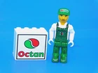 LEGO Station Mechanic with Green Overalls Minifig Vintage Octan Quick Fix (4655)