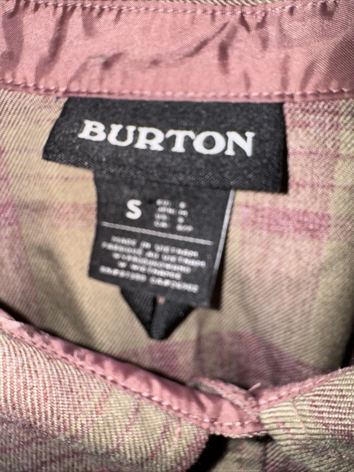 burton authentic soft flannel long sleeve vintage shirt