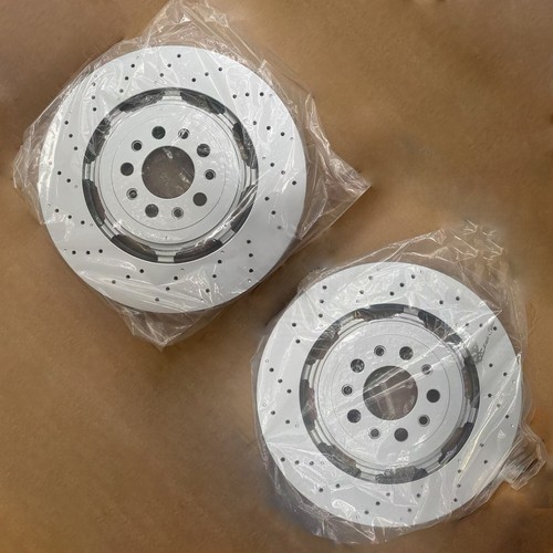 Front Brake Rotors 68306761AA LH & RH For Alfa Romeo Giulia Stelvio Quadrifoglio - Foto 4 di 9