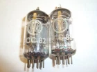 One Matched Pair ECC82 Tubes, Valvo Brand, By Philips of Holland, High Ratings