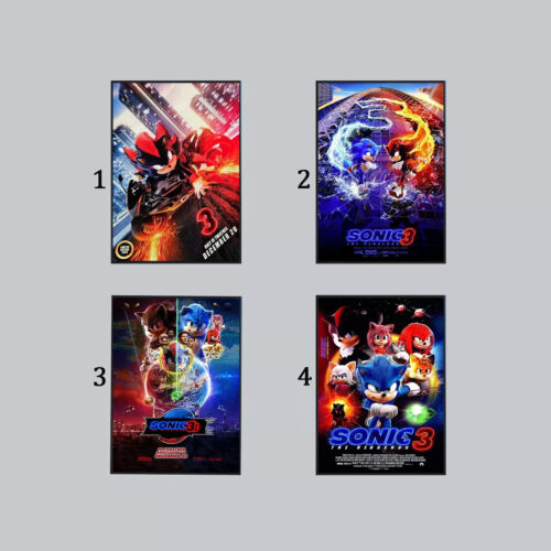 The Sonic Movies 3 2024 Posters, Movie Poster, Gif for Fan