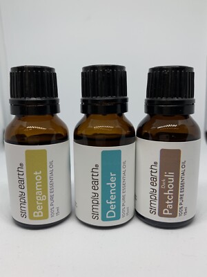 Essential Oil Simply Earth (1) Amber Bottle 15ml 100% Pure Therapeutic Grade NIB