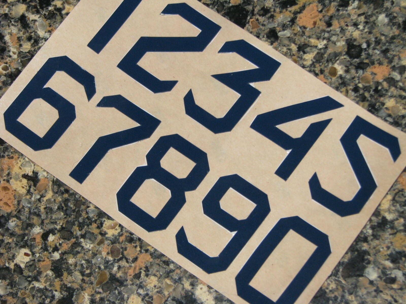 WEST VIRGINIA NAVY Football Helmet Numbers Decals 1 1/2" Inch FULL Size 3M 20MIL eBay
