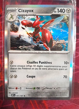 Carte CIZAYOX 141/197 HOLO Pokémon Flammes Obsidiennes EV03 OBF FR