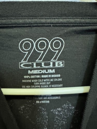 Juice WRLD 999 Club T-Shirt Men's Medium Black Graphic Print Legends Never Die - Picture 3 of 7