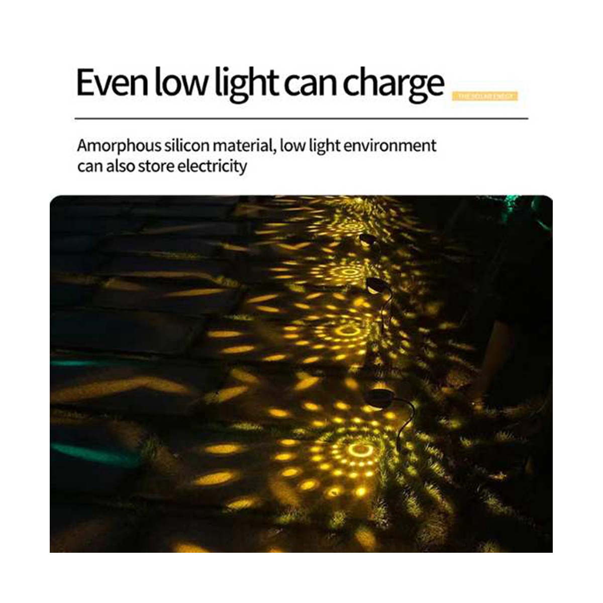 1X(1 PCS Solar Light Garden Yard Light Suitable for Sidewalk Driveway