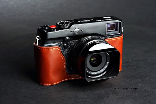 Estuche completo de cuero hecho a mano para cámara y otros 4 accesorios para FUJIFILM X-Pro1 - Imagen 4 de 10