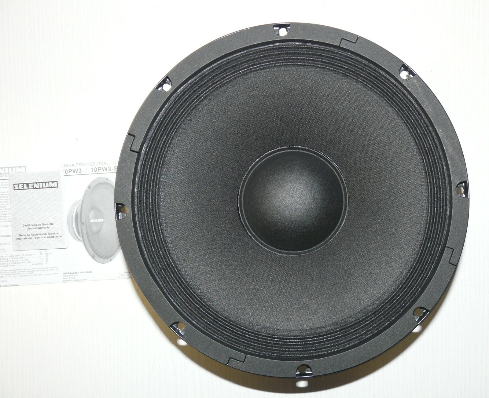 Woofer 10" Selenium 10PW3-SLF 150W RMS pour remplacer haut-parleur medium usé de sonorisation