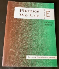 Vintage 1966  Phonics We Use Book E  Teacher's Edition #351 644