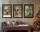Vintage 1908 Christmas Poster SET! (Multiple Sizes) - Kris Kringle - Santa Claus