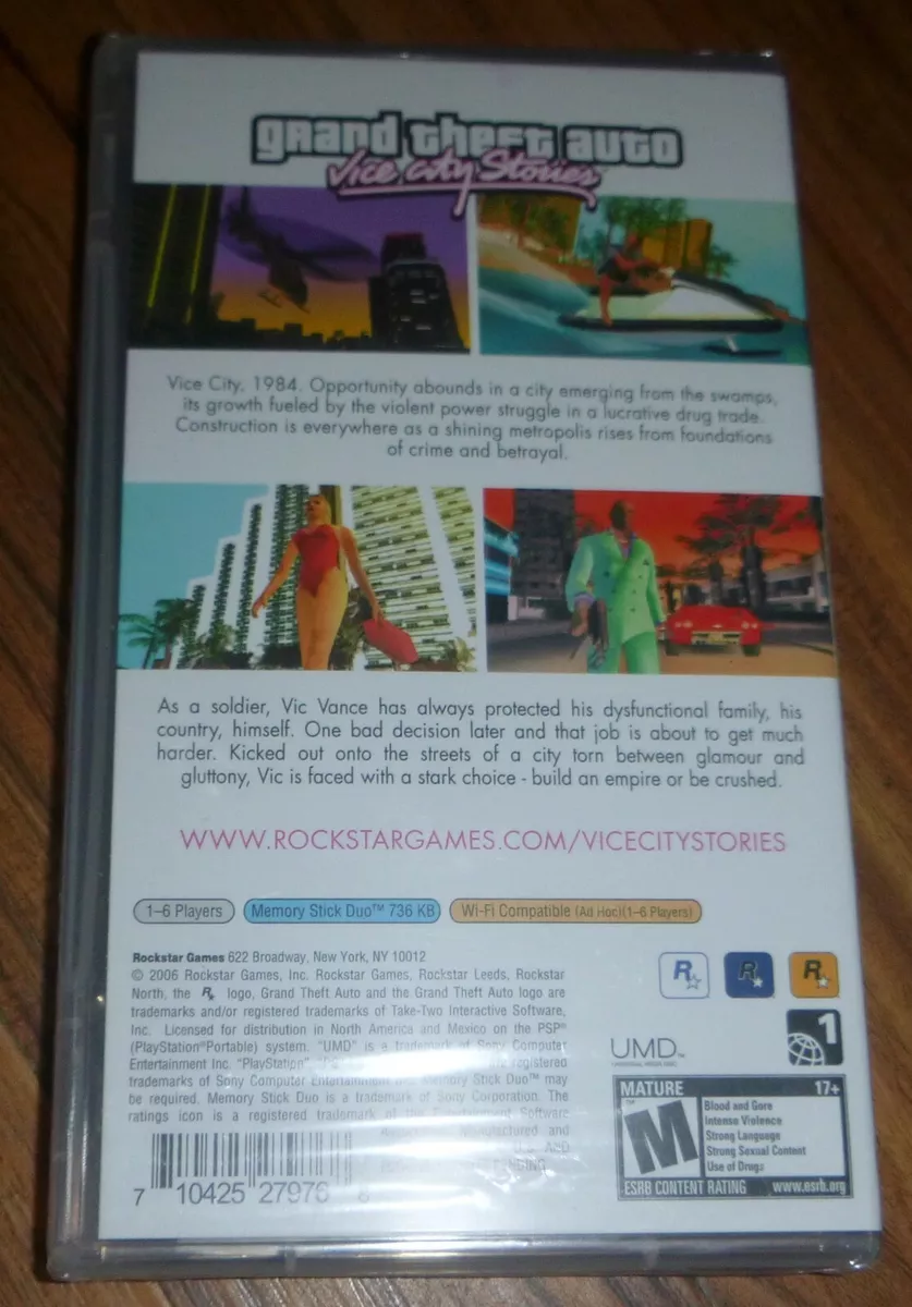 Boxed PSP Console 1004 Series - GTA Vice City Stories Edition (RARE/CIB)