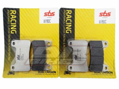 Kawasaki ZX6R 636 2005 2006 C1H C6F SBS Dual Carbon Brake Pads Ant 809DC