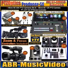 PTZOptics Producer-SE 3 20X Cameras & 12X Camera, (2) JVC GY-HM850U & RGBLink M3