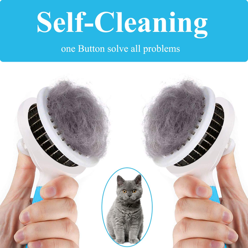 Cat Brush, Self Cleaning Slicker Brushes for Shedding and Grooming Removes Loose - 第 6/7 張圖片