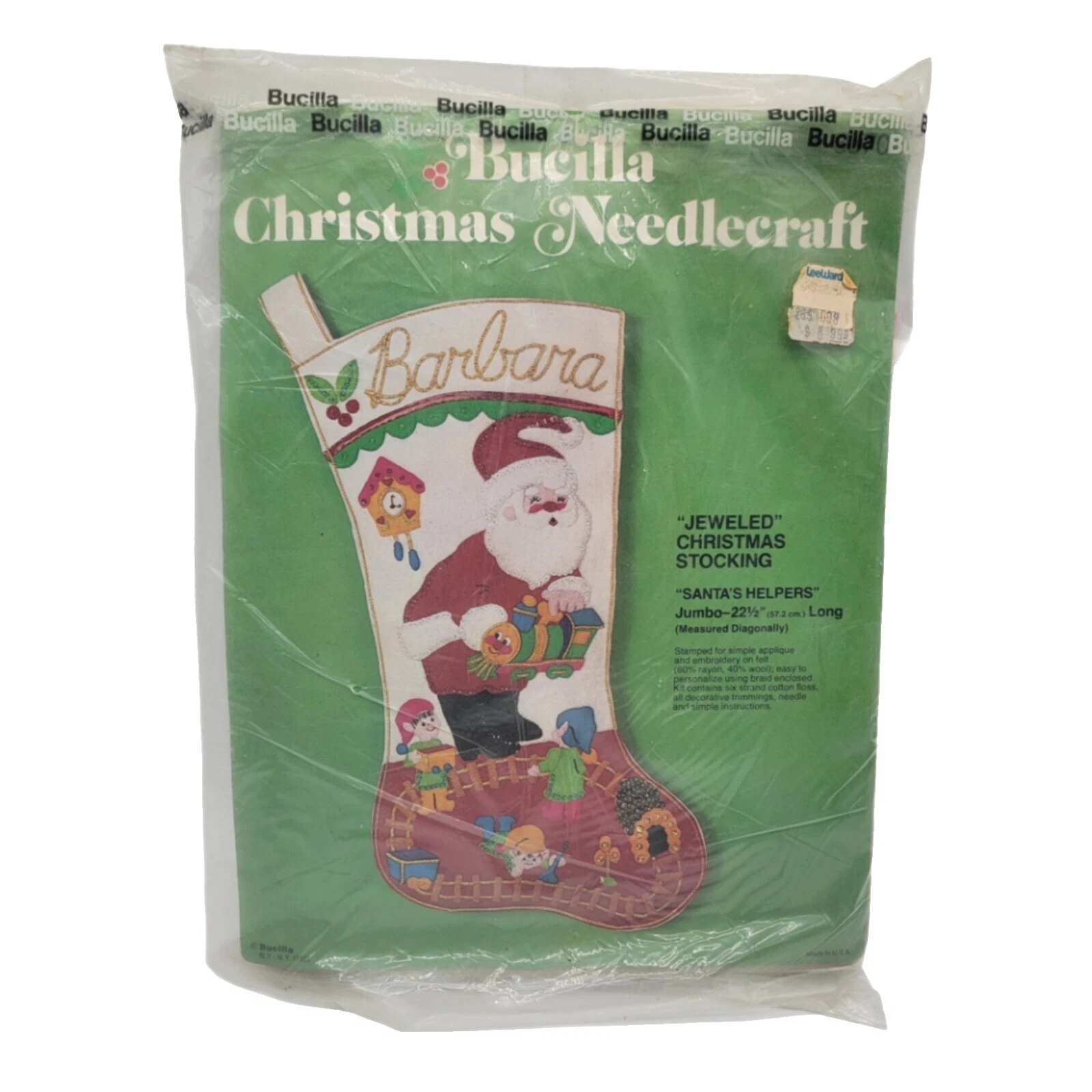 Stocking Bucilla Embroidery Kits