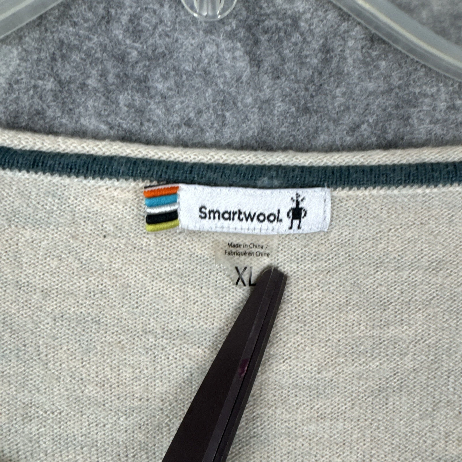 smartwool wool blend shadow pine colorblock sweater
