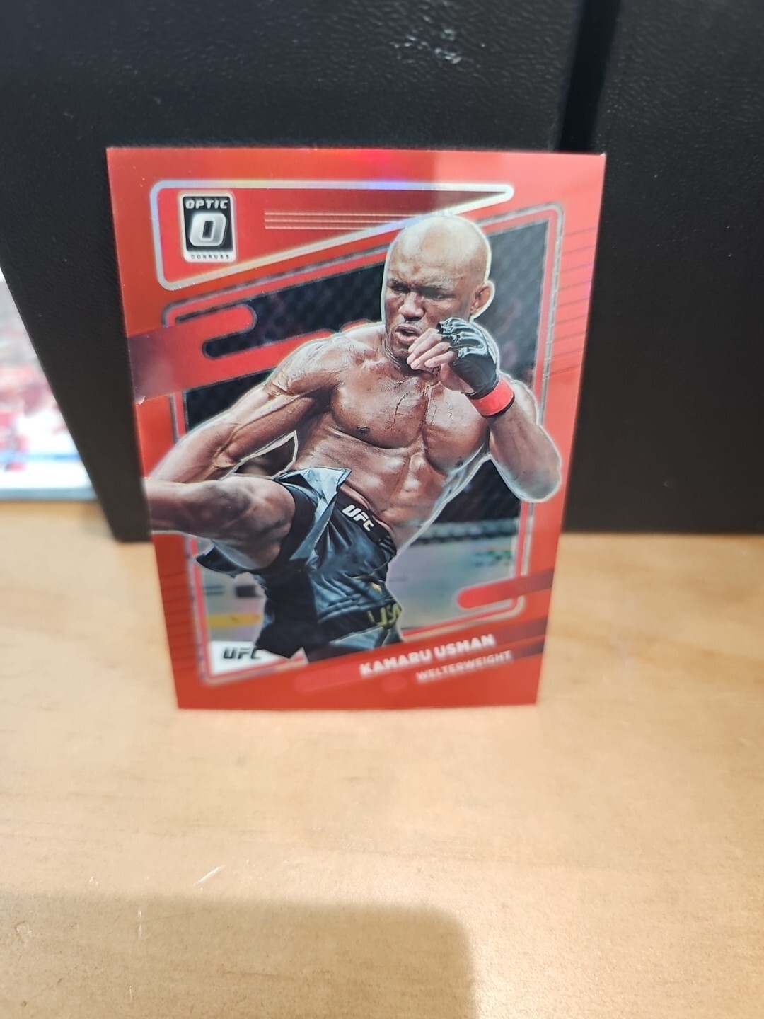 Kamaru Usman Red Prizm /199 - 2022 Panini Donruss Optic UFC #42