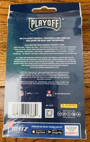2017 Playoff Football Hanger Box Factory Sealed NEW Patrick Mahomes? Auto? HOT - Picture 2 of 4