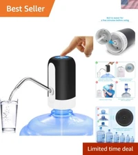 Automatic Water Bottle Pump with 5-Gallon Capacity - Ideal for Camping & Kitchen