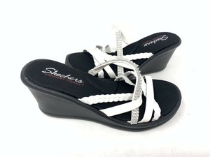 skechers wedge sandals slide sandal