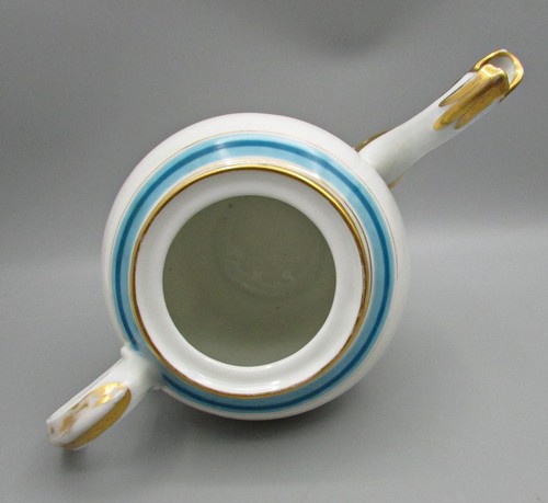 Cafetera Haviland - Bandas verde azulado - Marca de barra - Imagen 6 de 9