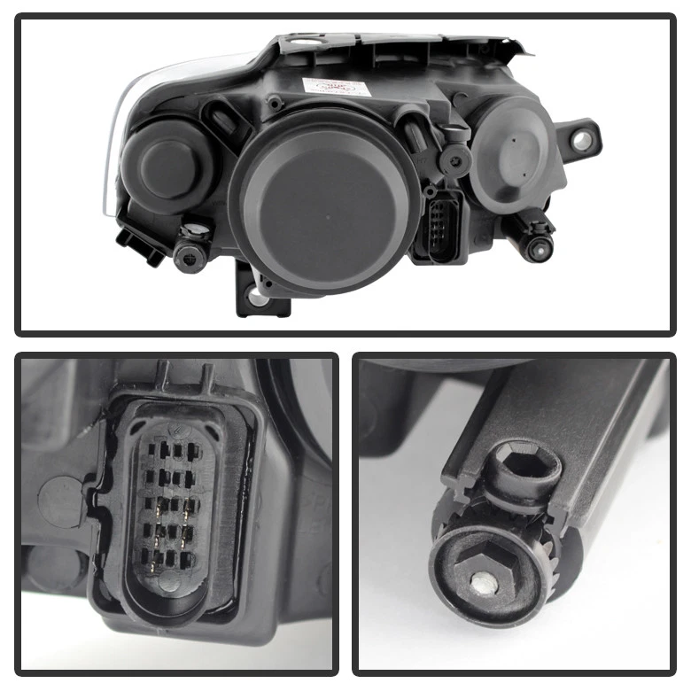 Black 2006-2010 Volkswagen Passat Headlights Lights Replacement Left+Right 06-10 — 第 4/4 张图片