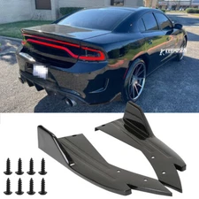 Rear Bumper Lip Spoiler Splitter Diffuser Canard For Dodge Charger SXT 2015-2023