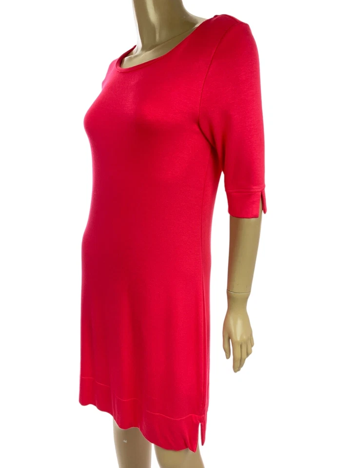 Donna Ricco New York Size S Red Sheath Dress Elbow Sleeve Rayon/Spandex - Image 3 of 4