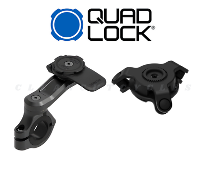 #ad QUAD LOCK Motorcycle Handlebar Mount PRO and Vibration Dampener Quadlock NEW