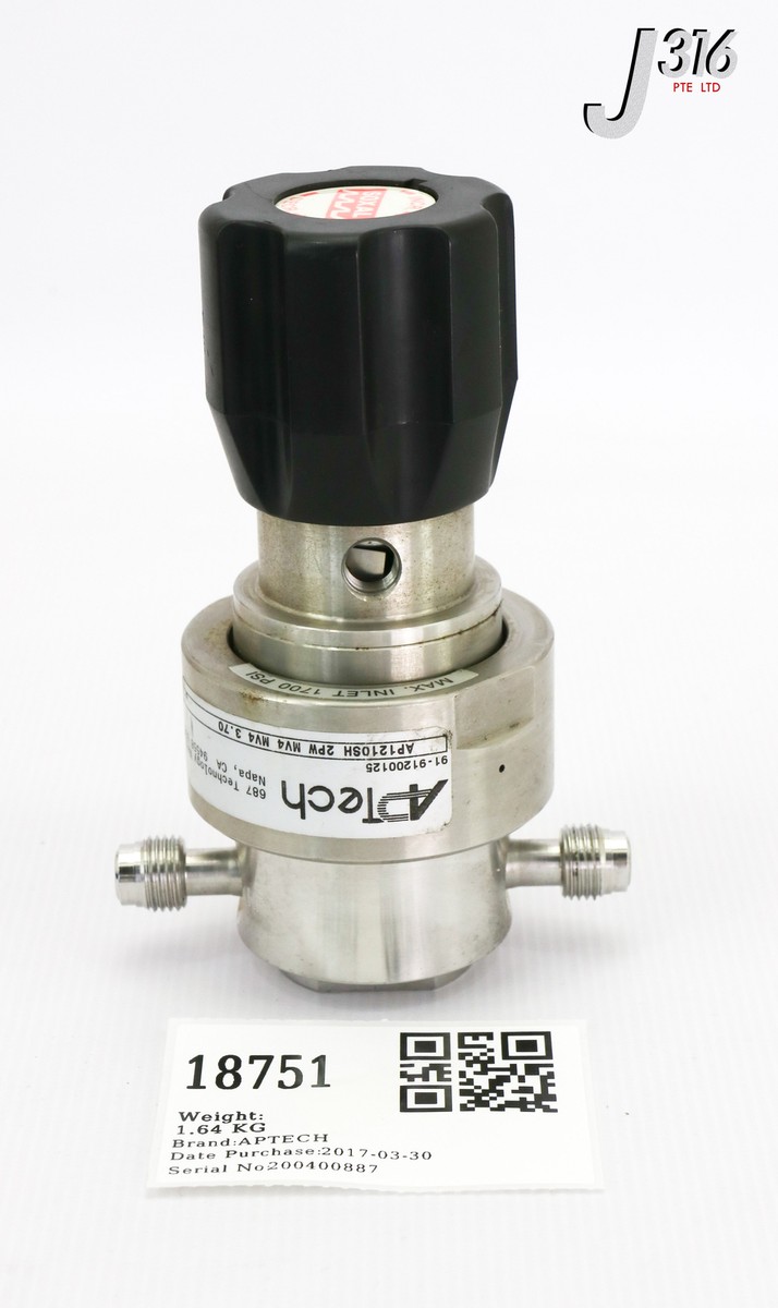 18751 APTECH AP1200 TIED DIAPHRAGM REGULATOR AP1210SH 2PW MV4 MV4