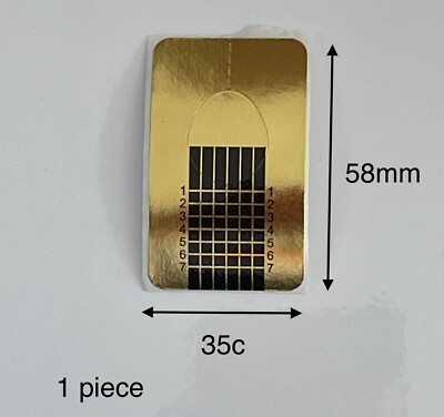 Gold Nagelformen für Builder Gel Nagel Extensions Nail Art UV LED Acryl