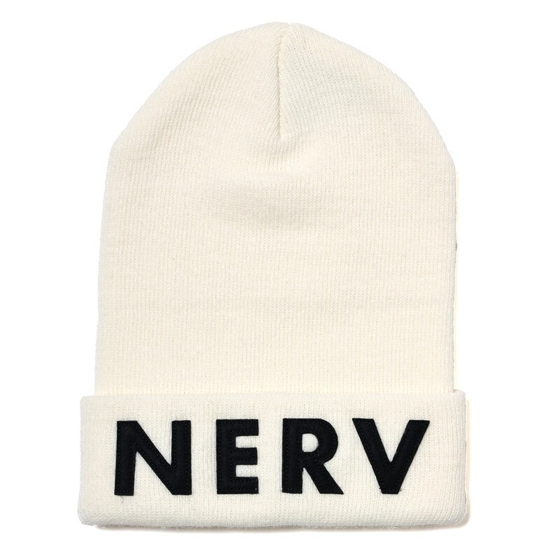 RADIO EVA A264 NERV KNIT CAP/WHITE,RED Evangelion | eBay