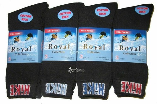 Mens Socks Boot Work Winter Warm Heavy Duty Walking Hike Thick 3 12 Pairs NEW - Picture 5 of 12