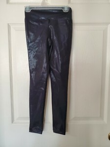 Balera leggings girls Size child small black shiny dance jazz gymnastics