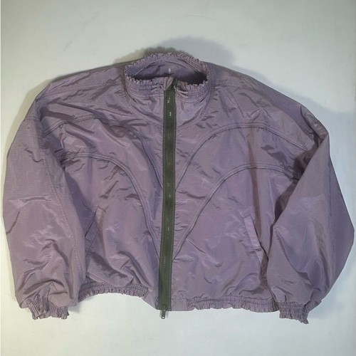 Purple 90s style Free People Windbreaker Jacket - Picture 4 of 10