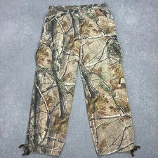 Realtree Trousers Adult 36x30 Brown Carpenter Camo Y2K Canvas Workwear Pant Men*
